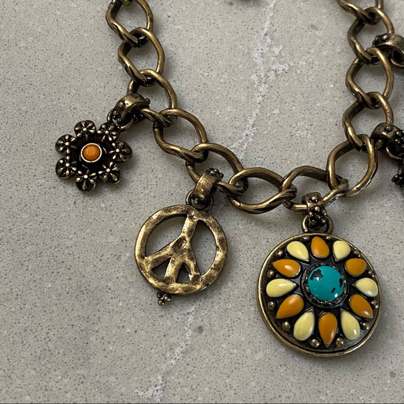 Vintage Lucky Brand Boho charm bracelet - Picture 2 of 4